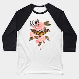 Butterfly on the rose Baseball T-Shirt